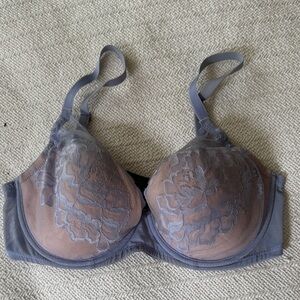 Natori 32DD Lace Underwire Bra periwinkle & pink